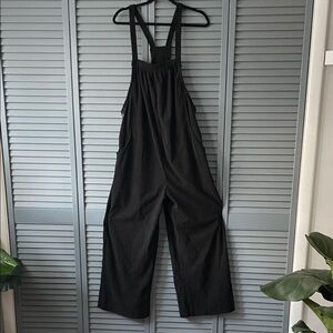 Black Corduroy Overalls